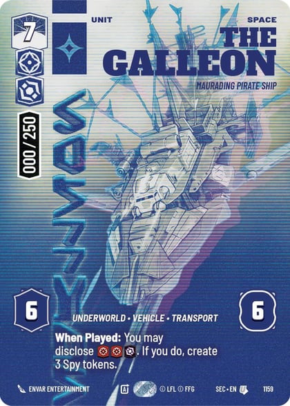 The Galleon - Marauding Pirate Ship (Serialized), Secrets of Power 1159