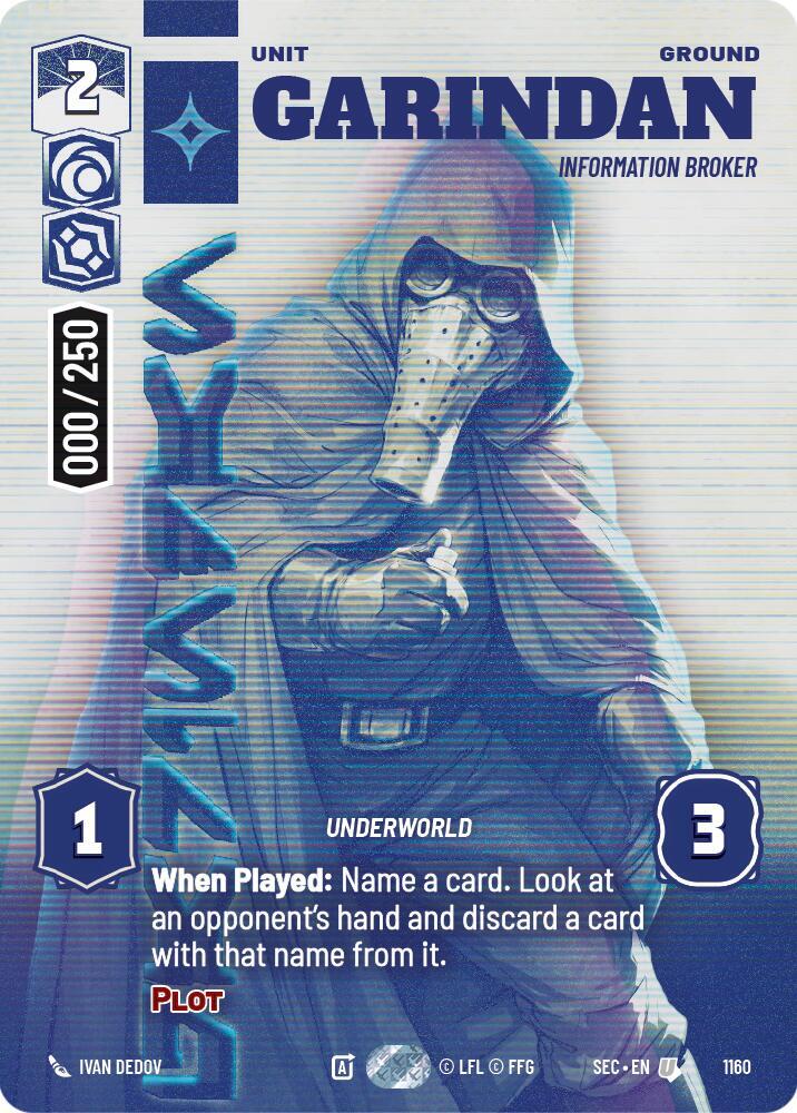 Garindan - Information Broker (Serialized), Secrets of Power 1160