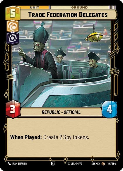 Trade Federation Delegates, Secrets of Power 191/264