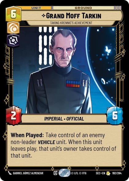 Grand Moff Tarkin - Taking Krennic's Achievement, Secrets of Power 192/264