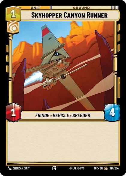 Skyhopper Canyon Runner, Secrets of Power 214/264