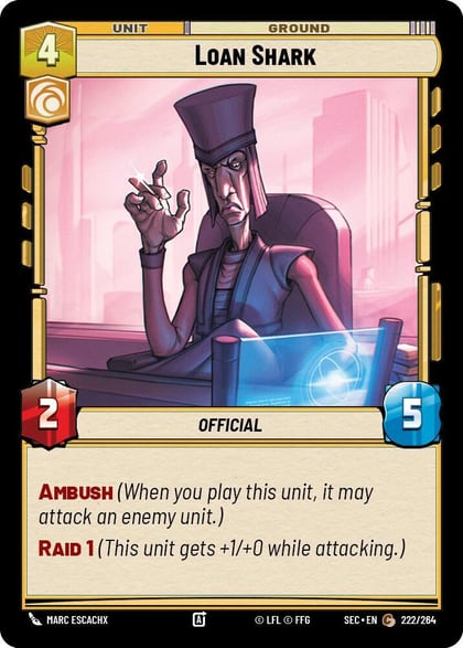Loan Shark, Secrets of Power 222/264