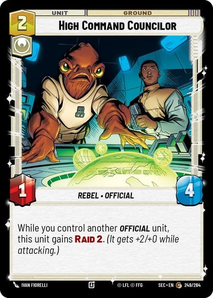 High Command Councilor, Secrets of Power 249/264