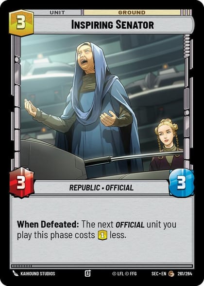 Inspiring Senator, Secrets of Power 261/264