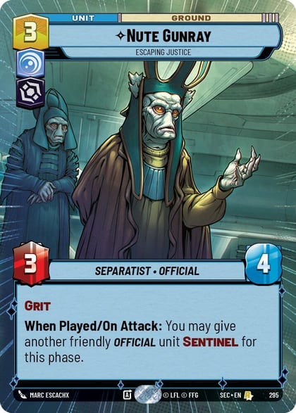 Nute Gunray - Escaping Justice (Hyperspace), Secrets of Power 295