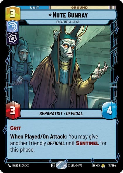 Nute Gunray - Escaping Justice, Secrets of Power 31/264