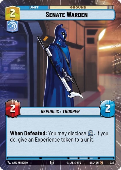 Senate Warden (Hyperspace), Secrets of Power 323