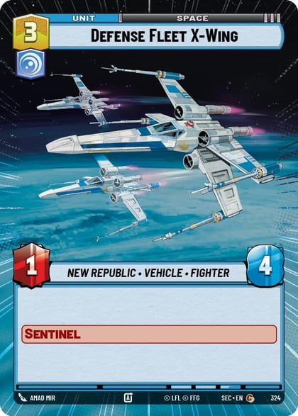 Defense Fleet X-Wing (Hyperspace), Secrets of Power 324