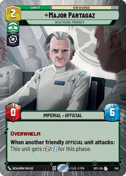Major Partagaz - Healthcare Provider (Hyperspace), Secrets of Power 345