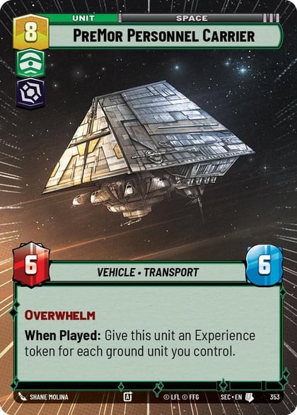 PreMor Personnel Carrier (Hyperspace), Secrets of Power 353