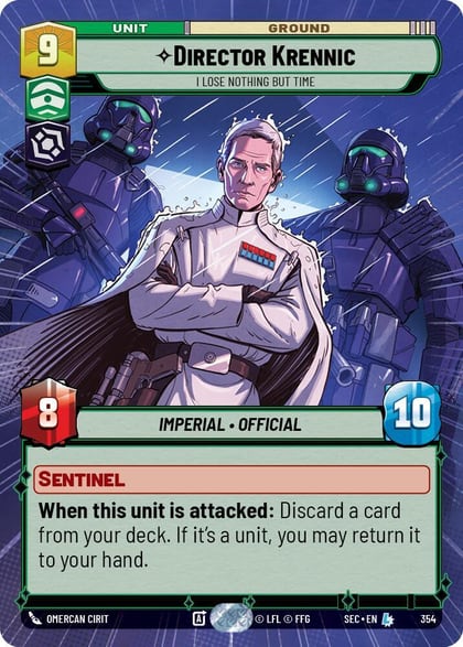 Director Krennic - I Lose Nothing But Time (Hyperspace), Secrets of Power 354