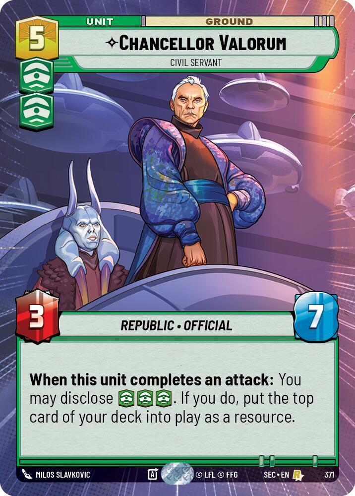 Chancellor Valorum - Civil Servant (Hyperspace), Secrets of Power 371