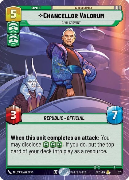 Chancellor Valorum - Civil Servant (Hyperspace), Secrets of Power 371