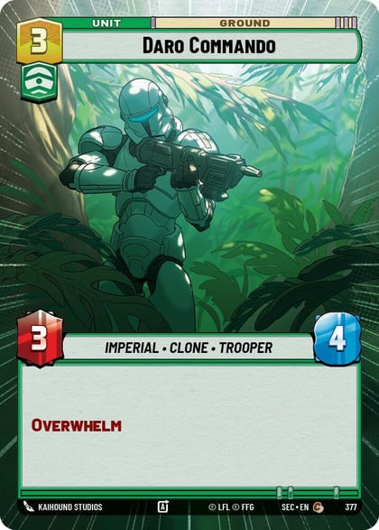Daro Commando (Hyperspace), Secrets of Power 377