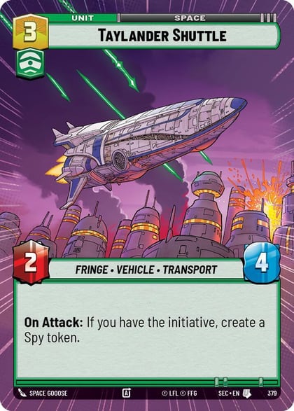 Taylander Shuttle (Hyperspace), Secrets of Power 379