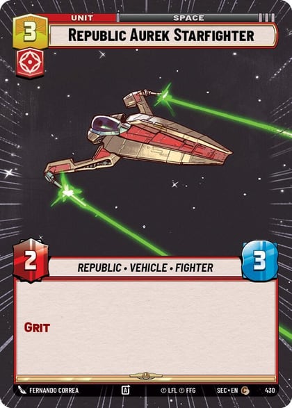 Republic Aurek Starfighter (Hyperspace), Secrets of Power 430