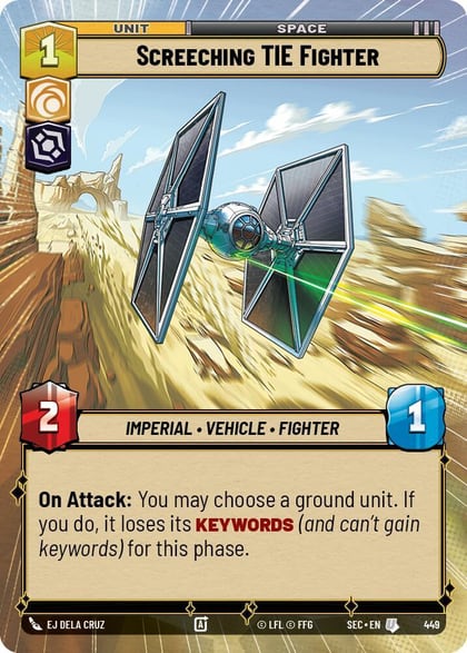 Screeching TIE Fighter (Hyperspace), Secrets of Power 449