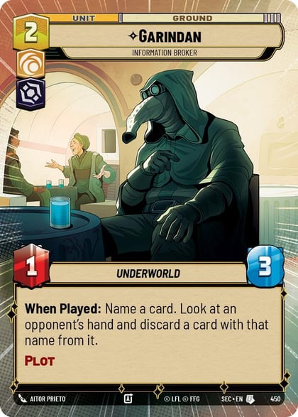 Garindan - Information Broker (Hyperspace), Secrets of Power 450