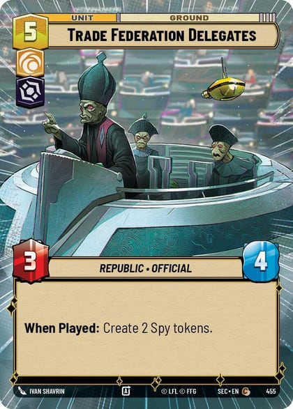 Trade Federation Delegates (Hyperspace), Secrets of Power 455
