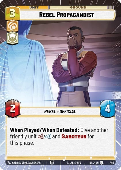 Rebel Propagandist (Hyperspace), Secrets of Power 466