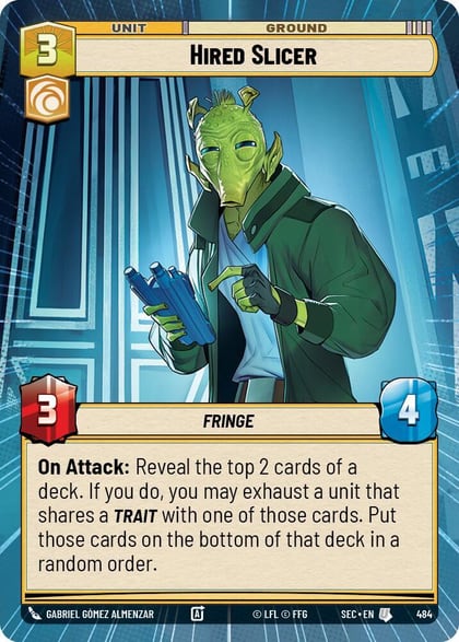 Hired Slicer (Hyperspace), Secrets of Power 484