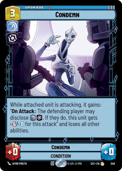 Condemn (Foil), Secrets of Power 548