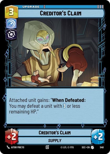 Creditor's Claim (Foil), Secrets of Power 549