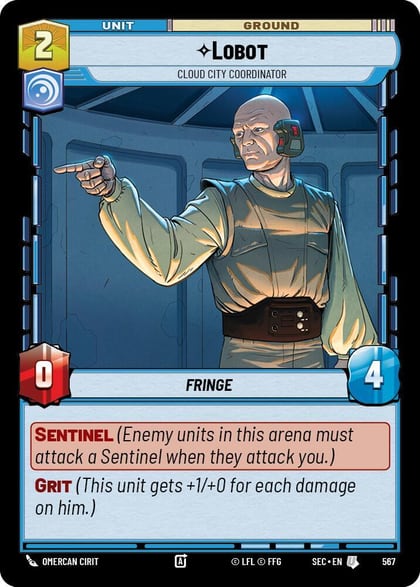 Lobot - Cloud City Coordinator (Foil), Secrets of Power 567