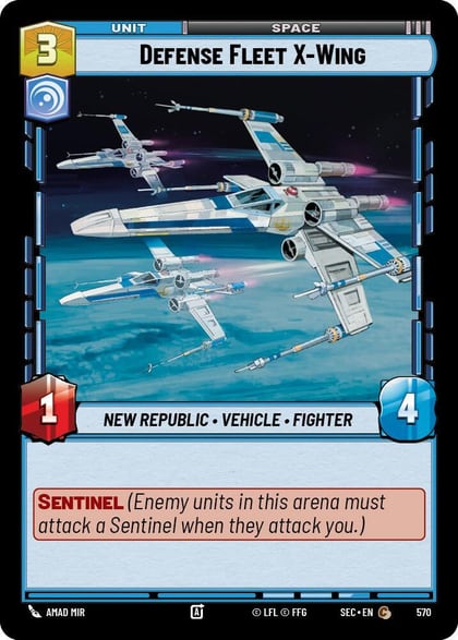 Defense Fleet X-Wing (Foil), Secrets of Power 570