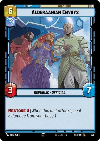 Alderaanian Envoys (Foil), Secrets of Power 576