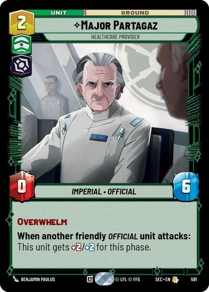 Major Partagaz - Healthcare Provider (Foil), Secrets of Power 591