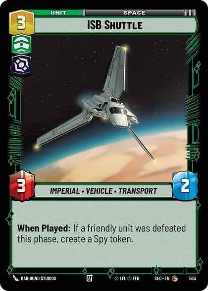 ISB Shuttle (Foil), Secrets of Power 593