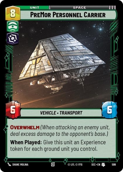 PreMor Personnel Carrier (Foil), Secrets of Power 599