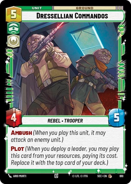 Dressellian Commandos (Foil), Secrets of Power 610