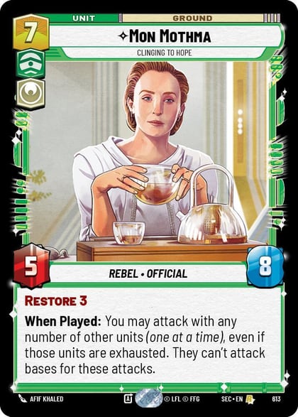 Mon Mothma - Clinging to Hope (Foil), Secrets of Power 613