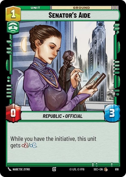 Senator's Aide (Foil), Secrets of Power 618