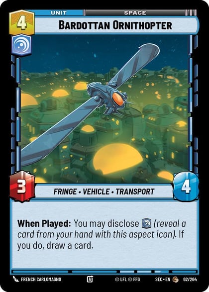 Bardottan Ornithopter, Secrets of Power 62/264