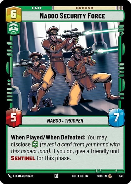 Naboo Security Force (Foil), Secrets of Power 630
