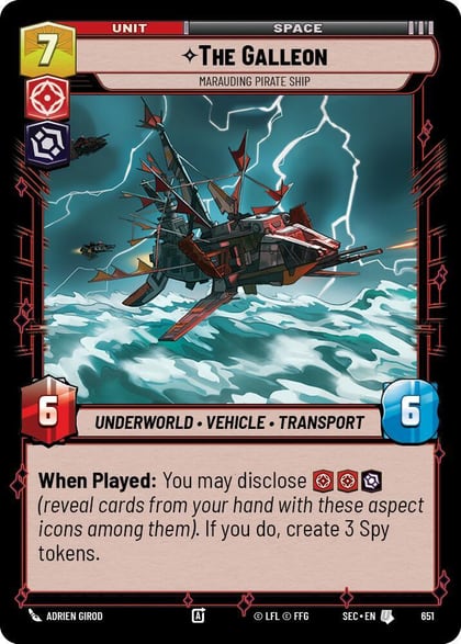 The Galleon - Marauding Pirate Ship (Foil), Secrets of Power 651