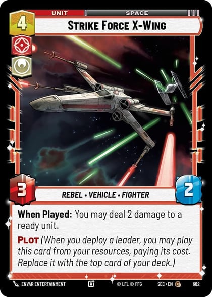 Strike Force X-Wing (Foil), Secrets of Power 662