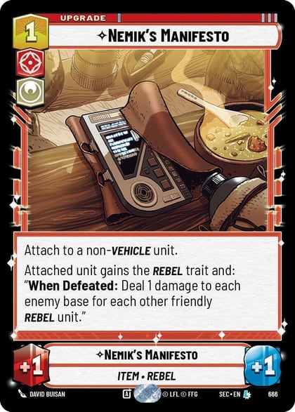 Nemik's Manifesto (Foil), Secrets of Power 666