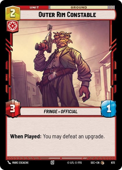 Outer Rim Constable (Foil), Secrets of Power 673