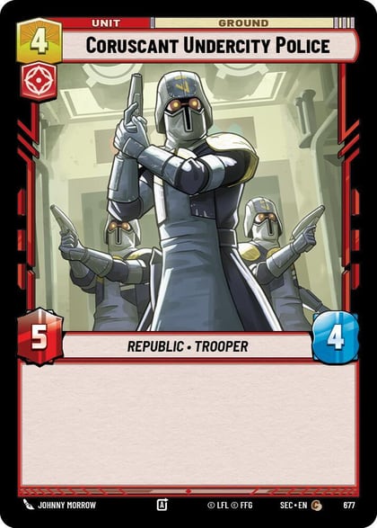 Coruscant Undercity Police (Foil), Secrets of Power 677