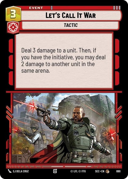 Let's Call It War (Foil), Secrets of Power 690