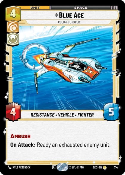 Blue Ace - Colorful Racer (Foil), Secrets of Power 714