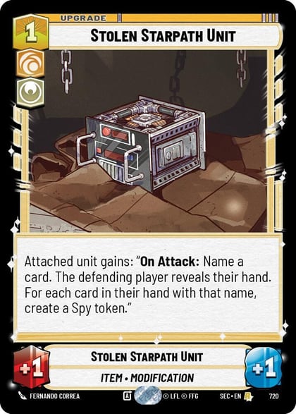 Stolen Starpath Unit (Foil), Secrets of Power 720