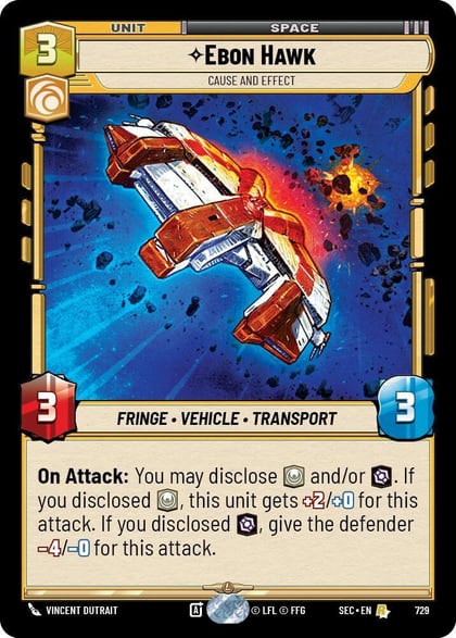 Ebon Hawk - Cause and Effect (Foil), Secrets of Power 729