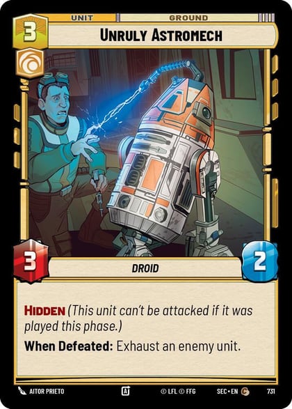 Unruly Astromech (Foil), Secrets of Power 731