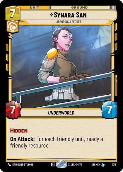 Synara San - Harboring a Secret (Foil), Secrets of Power 735