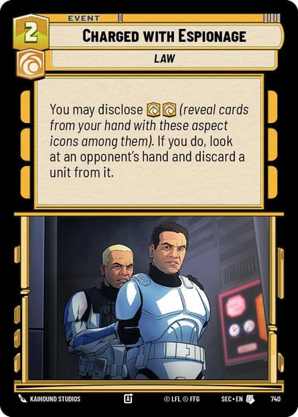 Charged with Espionage (Foil), Secrets of Power 740
